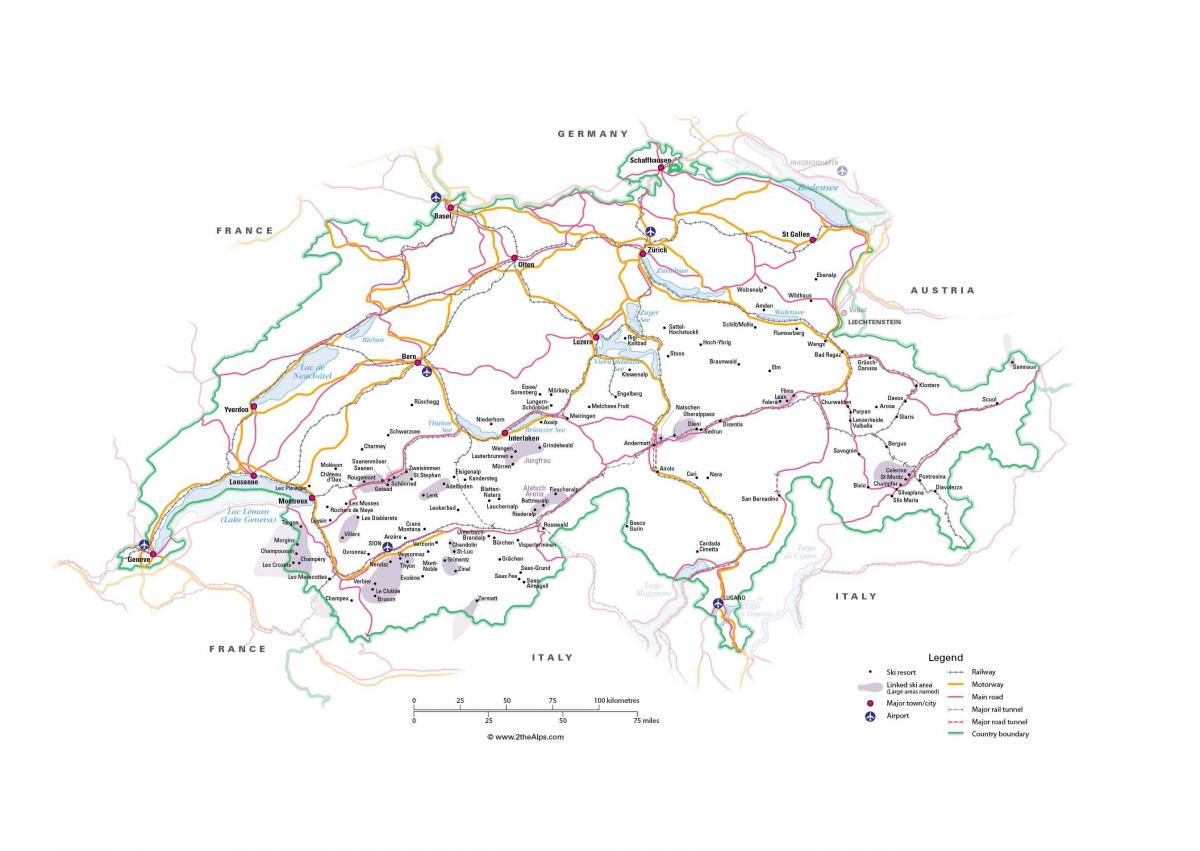 karta över schweiz metro 
