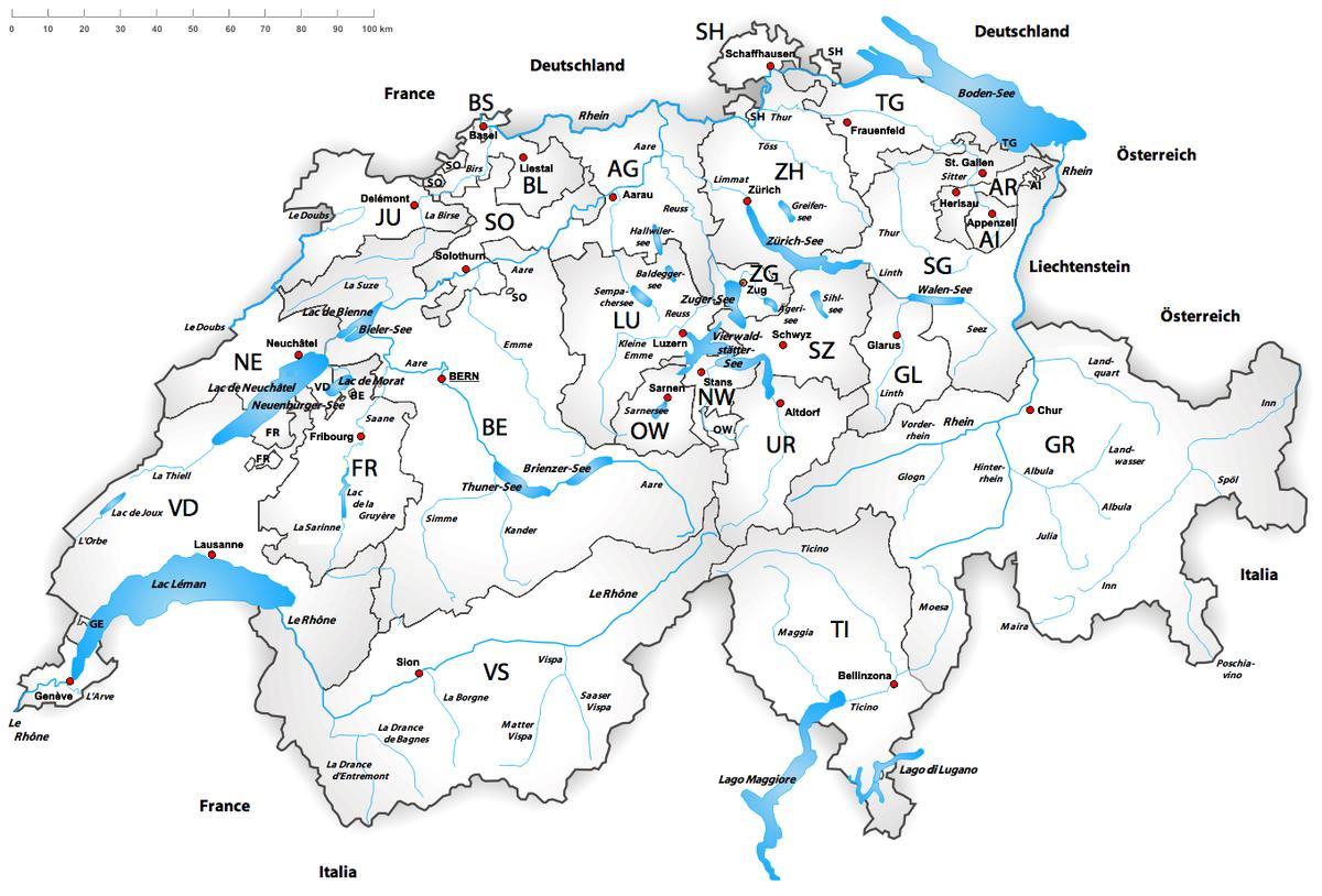 schweiz floder karta