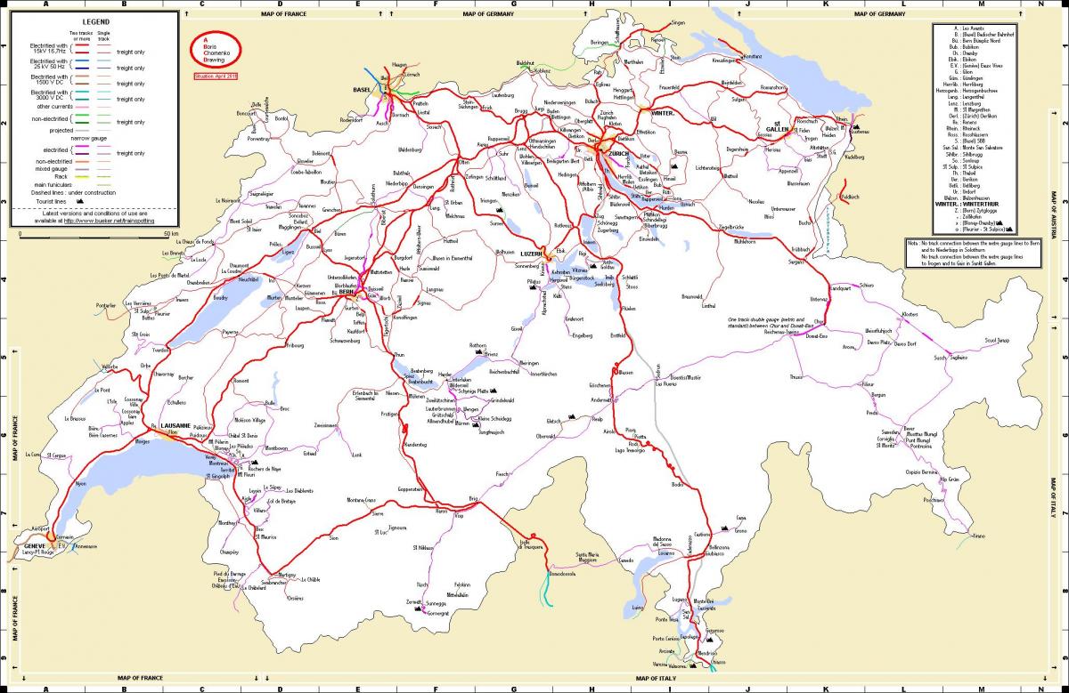 resor med tåg i schweiz karta