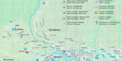 Karta över campingen schweiz
