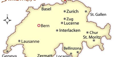 Karta chur i schweiz