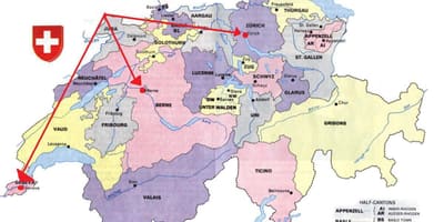 Genève schweiz karta europa.