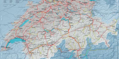 Karta över sbb karta schweiz