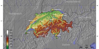 Karta över schweiz höjd