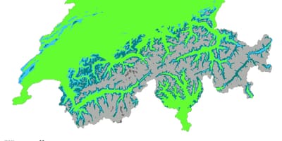 Karta över schweiz klimat