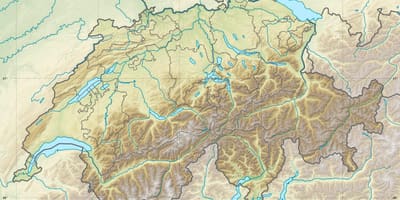 Karta över schweiz lättnad