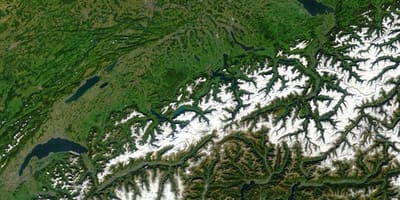 Karta över schweiz satellit -