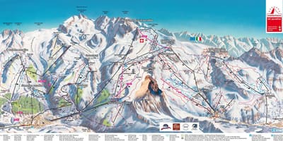 Karta över schweiz trail