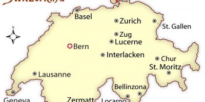 Zürich schweiz på karta